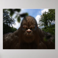 RETRATO DE SASQUATCH DE PÉ GRANDE