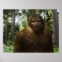 RETRATO DE SASQUATCH DE PÉ GRANDE