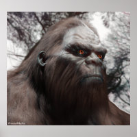 RETRATO DE SASQUATCH DE PÉ GRANDE