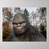 RETRATO DE SASQUATCH DE PÉ GRANDE