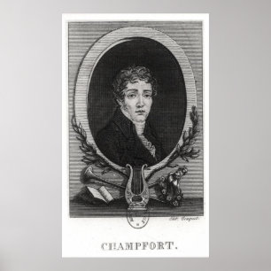 Póster Retrato de Sebastian-Roch Nicolas