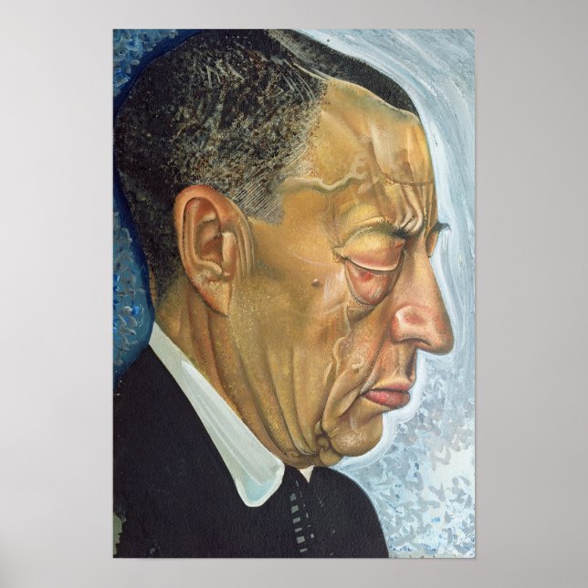 Póster Retrato de Sergey Rakhmaninov 1930 (Frente)