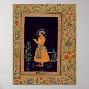Póster Retrato de Shah Jahan (1592-1666) Mughal, c.1632