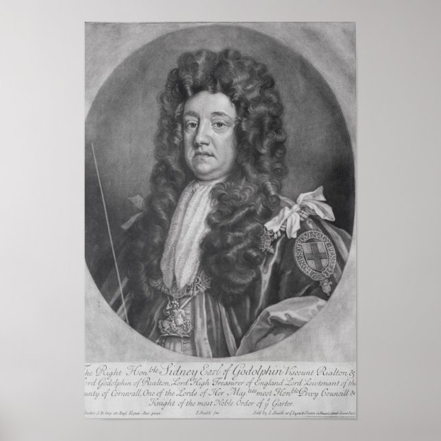 Póster Retrato de Sidney Godolphin (Frente)