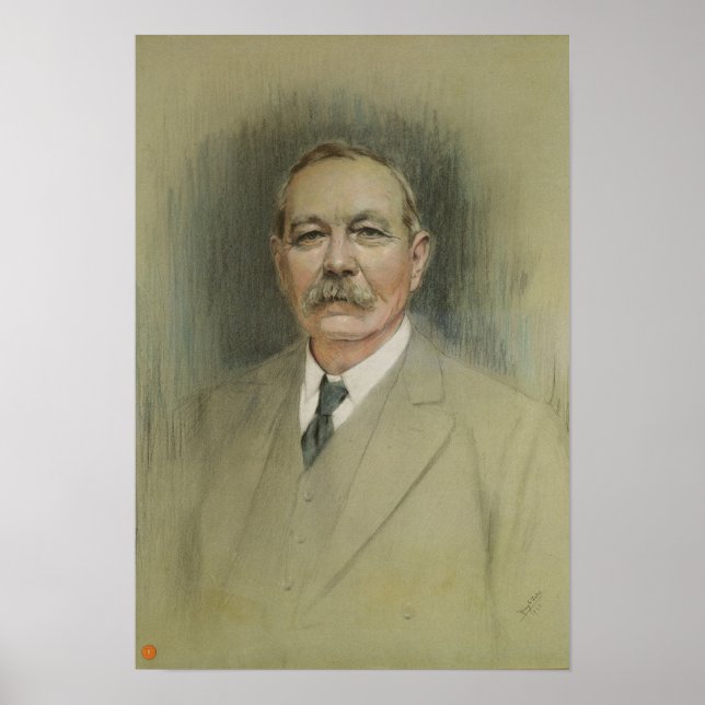 Póster Retrato de Sir Arthur Conan Doyle (Frente)