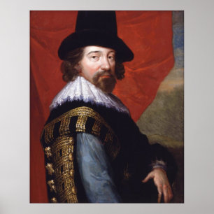Poster Retrato de Sir Francis Bacon Viscount Rua Alban