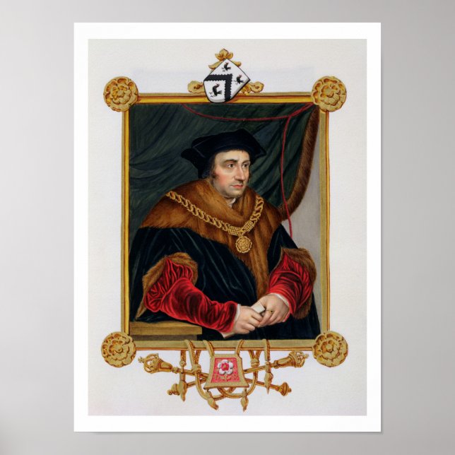 Póster Retrato de Sir Thomas More (1478-1535) de "Memo (Frente)