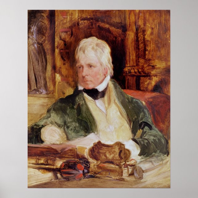 Poster Retrato de Sir Walter Scott (Frente)