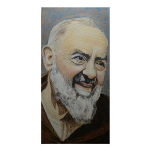 Póster Retrato de St. Padre Pio