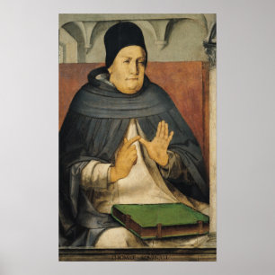 Póster Retrato de St Thomas Aquinas c.1475