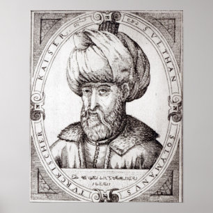 Póster Retrato de Suleiman o magnífico