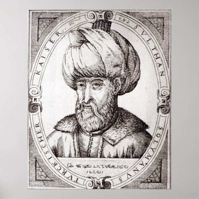 Póster Retrato de Suleiman o Magnífico (Frente)