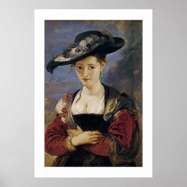 Póster Retrato de Suzanne Fourment (Frente)