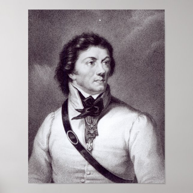 Póster Retrato de Tadeusz Kosciuszko (Frente)