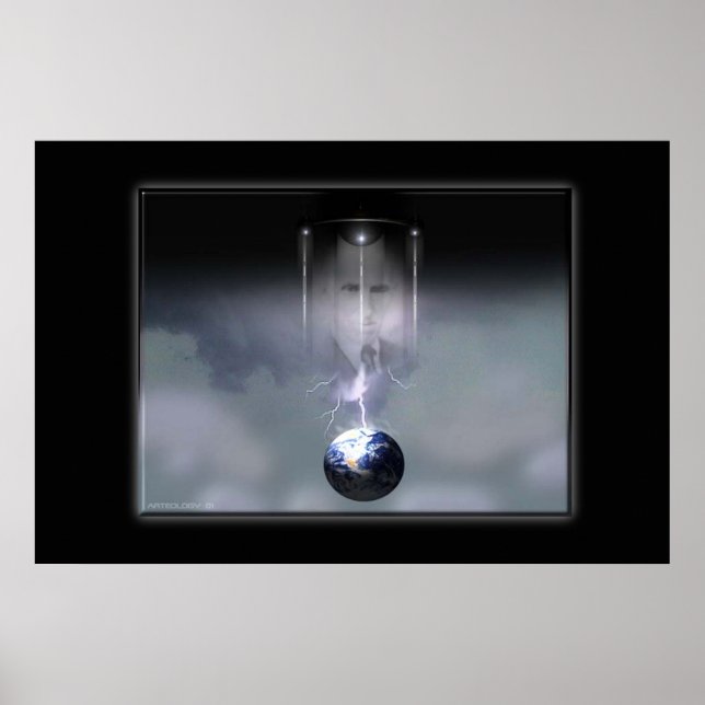 Poster Retrato de Tesla por Gregory Gallo (Frente)