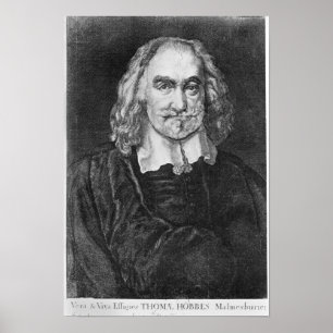 Poster Retrato de Thomas Hobbes
