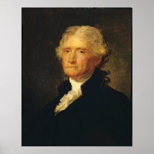 Póster Retrato de Thomas Jefferson