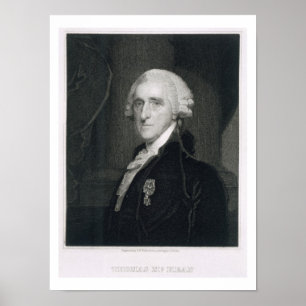 Póster Retrato de Thomas McKean, gravado por Thomas B.W