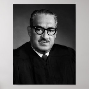 Poster Retrato de Thurgood Marshall - 1970