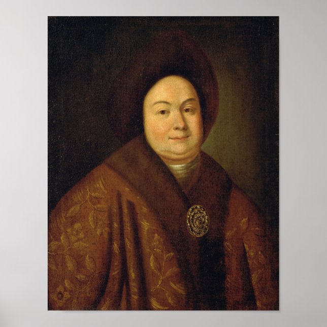 Póster Retrato de Tsarina Evdokiya Feodorovna (Frente)