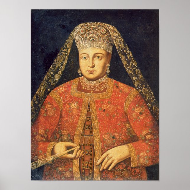 Poster Retrato de Tsarina Marfa Matveyevna (Frente)