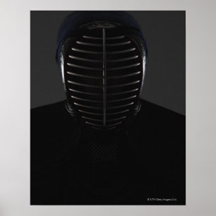 Póster Retrato de um esgrimista 5 de Kendo