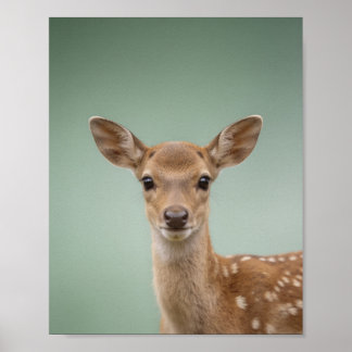 Poster Retrato de um filhote de cervo – Parede de animais