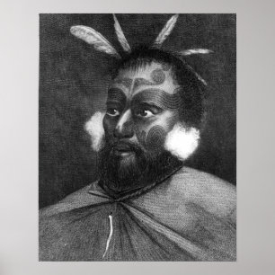 Póster Retrato de um homem de Nova Zelândia