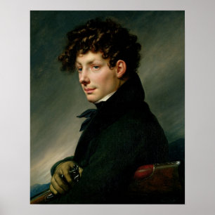 Poster Retrato de um homem novo como um caçador, 1811