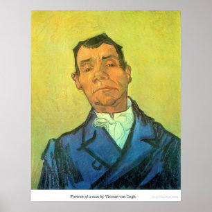 Poster Retrato de um homem por Vincent van Gogh