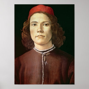 Poster Retrato de um Jovem, c.1480-85
