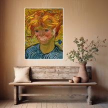 Retrato de um Jovem com Cornflower, Van Gogh