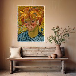 Poster Retrato de um Jovem com Cornflower, Van Gogh
