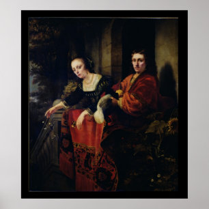 Póster Retrato de um marido e de uma esposa, 1654