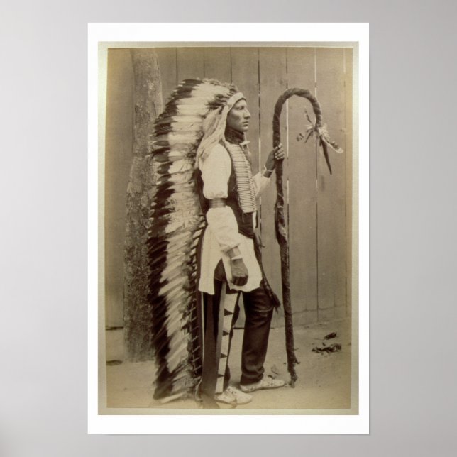 Póster Retrato de um Nativo Americano de "Buffalo Bill" (Frente)