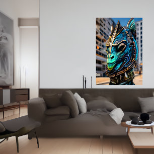 Poster Retrato de uma alienígena retiniana legal Arte A