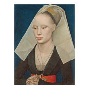 Póster Retrato de uma dama, c.1460 (óleo no painel)