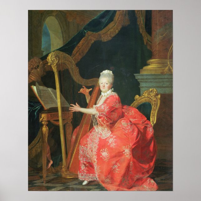 Poster Retrato de uma dama, que dizia ser Madame Adelaide (Frente)