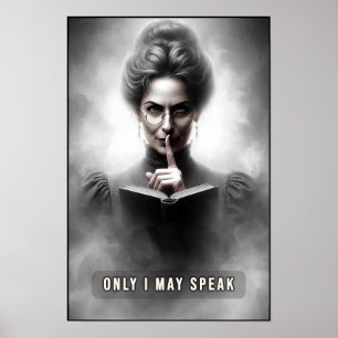Poster Retrato de uma Diretora Creepy da Era Vitoriana na