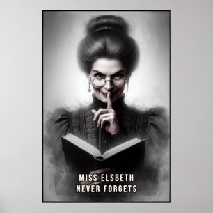 Poster Retrato de uma Diretora Creepy da Era Vitoriana na