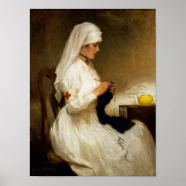 Poster Retrato de uma enfermeira da Cruz Vermelha