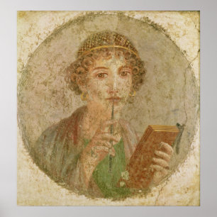 Póster Retrato de uma jovem