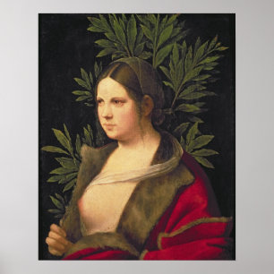 Póster Retrato de uma jovem mulher, 1506