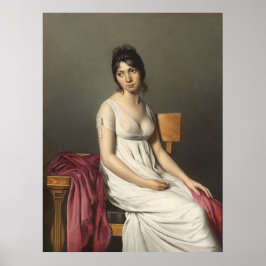 Poster Retrato de uma jovem mulher de branco
