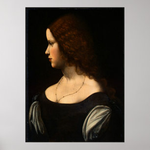 Póster Retrato de uma Jovem Senhora,1500,Leonardo da Vinc