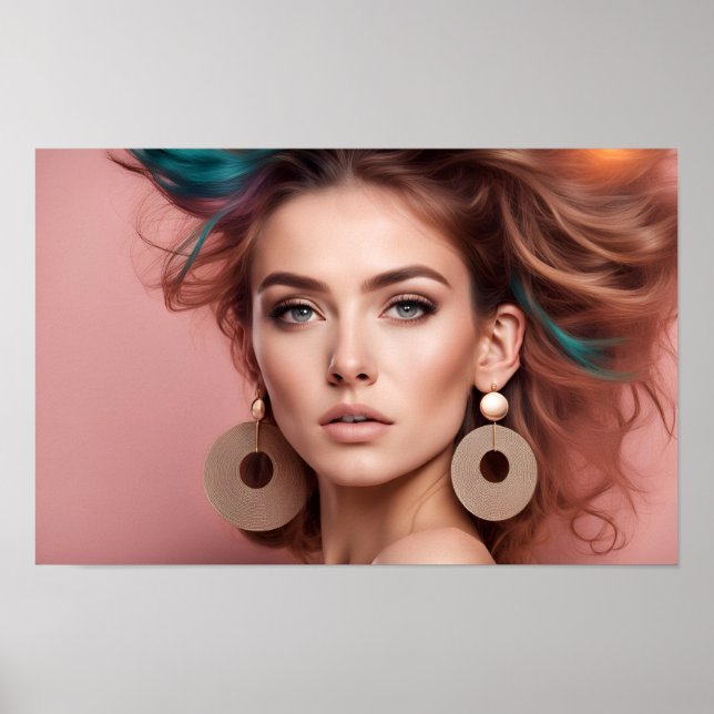 Poster retrato de uma mulher (Frente)