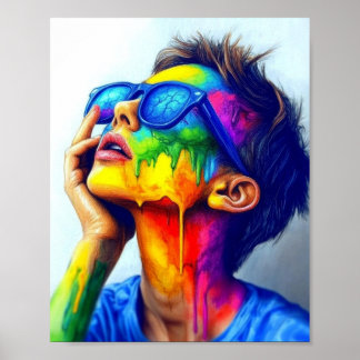 Poster retrato de uma mulher