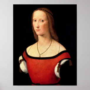 Poster Retrato de uma mulher, 1500s