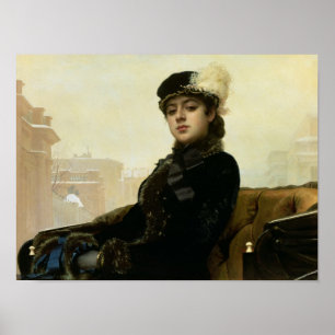 Póster Retrato de uma mulher desconhecida, 1883