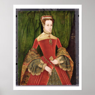 Póster Retrato de uma mulher, envelhecido 16, previamente